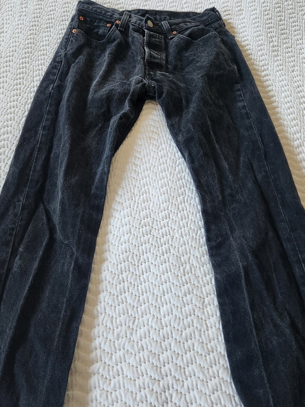 Levi's Black Washed Straight Men's Jeans Size 30x32